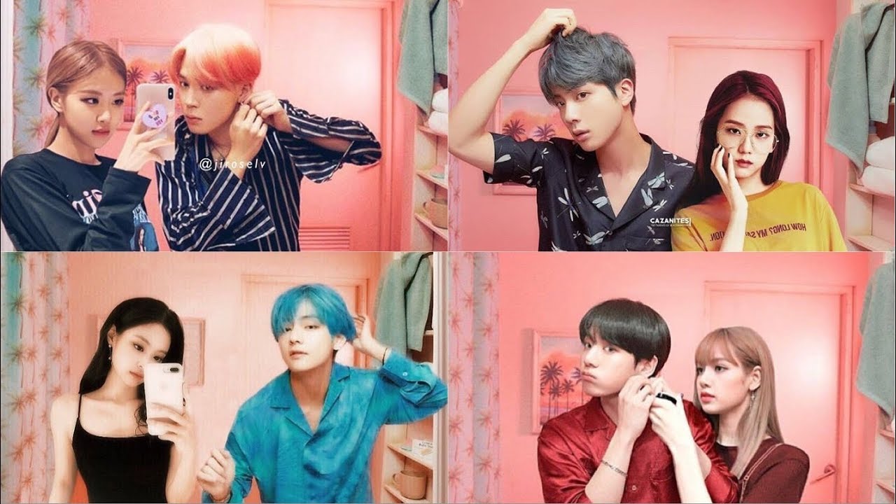 V love bts. Блэк Пинк и БТС пары. BTS Black Pink. Блэк Пинк и БТС пары с именами. BTS and BLACKPINK.